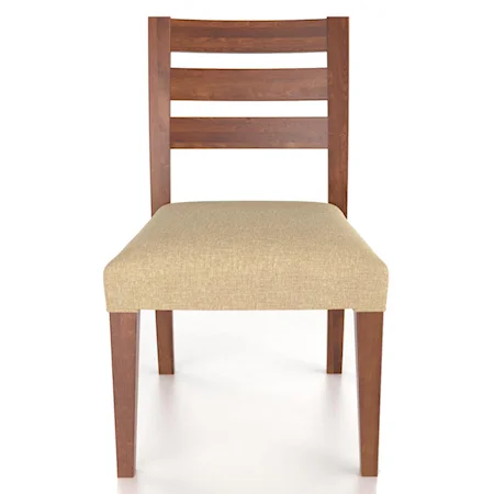 Customizable Upholstered Side Chair with Ladder Back